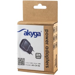 Akyga 5V/2,1A/10W hálózati USB töltő