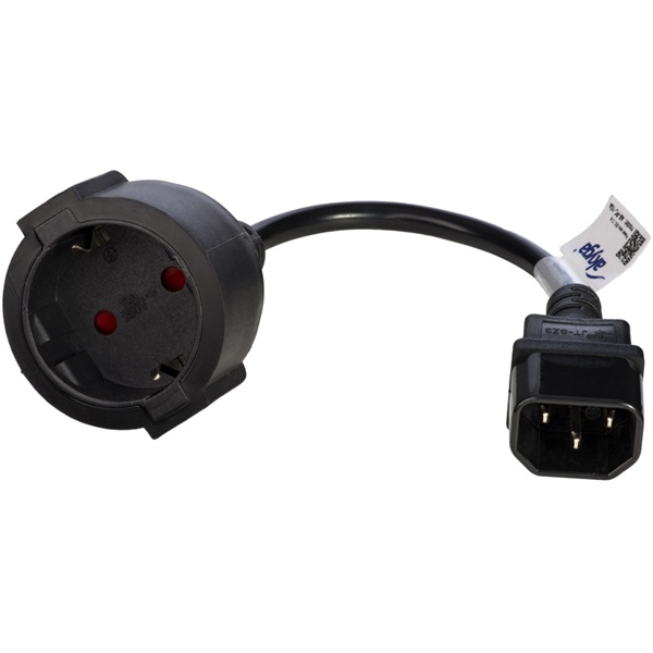 Akyga 15cm Schuko CEE 7/4 - IEC C14 adapter