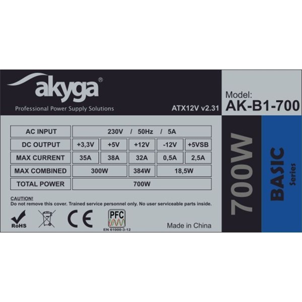 Akyga Ak-B1-700 700W ATX tápegység