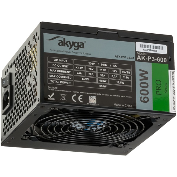 Akyga Ak-P3-600 600W ATX tápegység