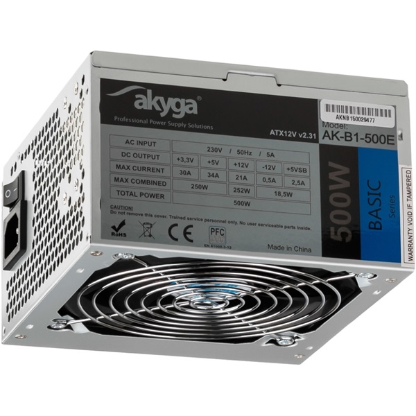 Akyga Basic 500W (AK-B1-500E) tápegység