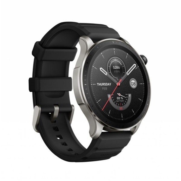 Amazfit GTR 4 (Superspeed Black) fekete okosóra