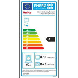 Amica 55700 fehér kombinált tűzhely