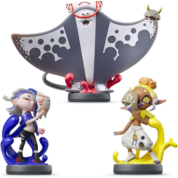 Amiibo Splatoon 3 Shiver, Frye és Big Man játékfigura