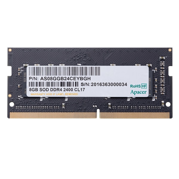 Apacer 8GB/2400MHz DDR-4 (ES.08G2T.GFH) notebook memória