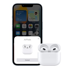 Apple AirPods 3 True Wireless Bluetooth fülhallgató és Lightning töltőtok