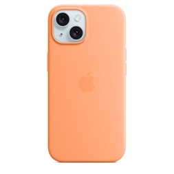 Apple MT0W3ZM/A iPhone 15 Silicone Case Orange Sorbet szilikon MagSafe hátlap