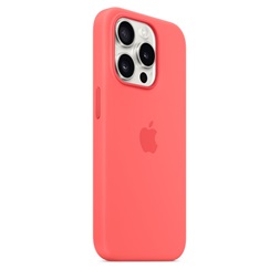 Apple MT1G3ZM/A iPhone 15 Pro Silicone Case Guava szilikon MagSafe hátlap