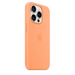 Apple MT1H3ZM/A iPhone 15 Pro Silicone Case Orange Sorbet szilikon MagSafe hátlap