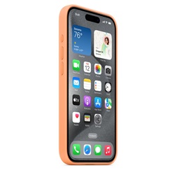 Apple MT1H3ZM/A iPhone 15 Pro Silicone Case Orange Sorbet szilikon MagSafe hátlap