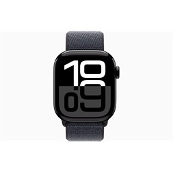 Apple Watch S10 Cellular (42mm) kozmoszfekete alumínium tok, tinta sportszíj okosóra