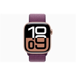 Apple Watch S10 Cellular (42mm) rozéarany alumínium tok, szilva sportszíj okosóra