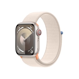 Apple Watch S9 Cellular (41mm) csillagfény alumínium tok , csillagfény sport pánt okosóra