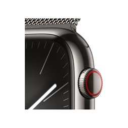 Apple Watch S9 Cellular (45mm) grafit rozsdamentes acél tok , grafit milánói pánt okosóra