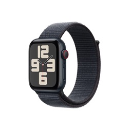 Apple Watch SE2 v3 Cellular (44mm) éjfekete alumínium tok, tinta sportszíj okosóra