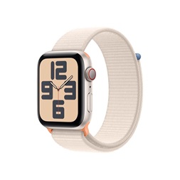 Apple Watch SE2 v2 Cellular (44mm) csillagfény alumínium tok , csillagfény sport pánt okosóra