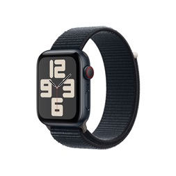 Apple Watch SE2 v2 Cellular (44mm) éjfekete alumínium tok , éjfekete sport pánt okosóra