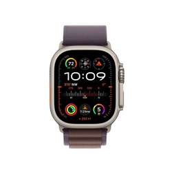 Apple Watch Ultra2 Cellular (49mm) titán tok , indigo alpesi pánt (L) okosóra