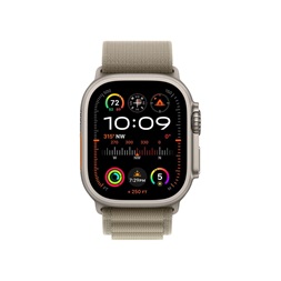 Apple Watch Ultra2 Cellular (49mm) titán tok , oliva alpesi pánt (L) okosóra