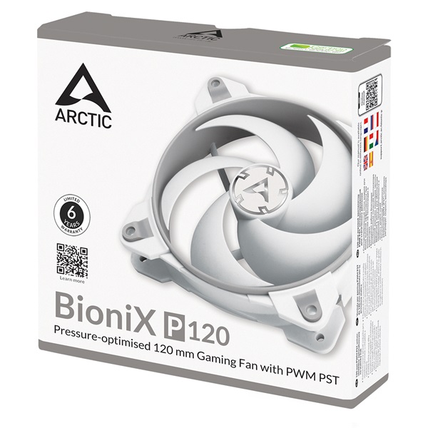 Arctic BIONIX P120 120mm szürke/fehér ventilátor