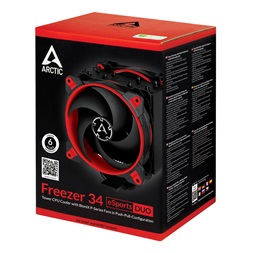 Arctic Freezer 34 eSports DUO piros processzor hűtő