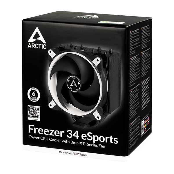 Arctic Freezer 34 eSports fehér processzor hűtő