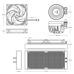 Arctic Liquid Freezer III 240 fekete vízhűtéses processzorhűtő