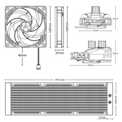 Arctic Liquid Freezer II - 360 processzor hűtő