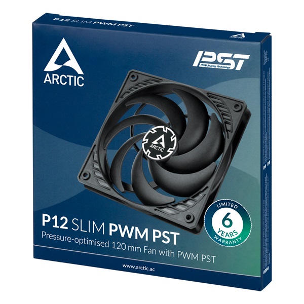 Arctic P12 SLIM PWM PST 120mm ventilátor