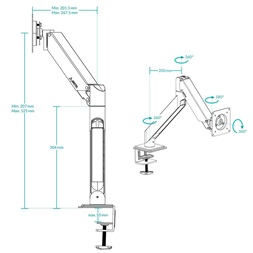 Arctic X1-3D asztali monitor konzol