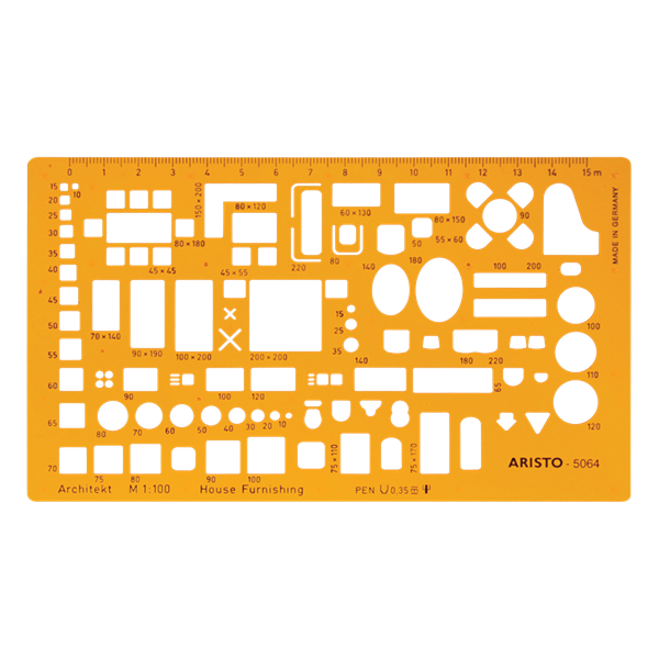 Aristo 1:100 építész bútorsablon