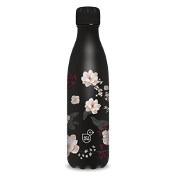 Ars Una 500 ml-es Flowery Black 24 (5374) duplafalú fémkulacs