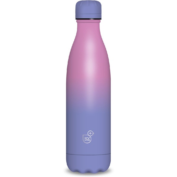 Ars Una 500 ml purple-pink duplafalú fémkulacs