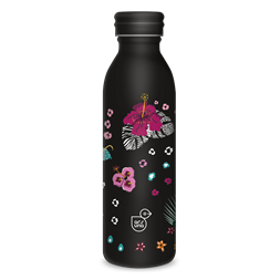 Ars Una 600 ml-es Black Hibiscus 24 (5394) duplafalú fémkulacs