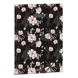 Ars Una Flowery Black 24 (5374) A4 gumis mappa