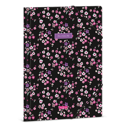 Ars Una Pearl Blossom Black 24 (5377) A4 gumis mappa