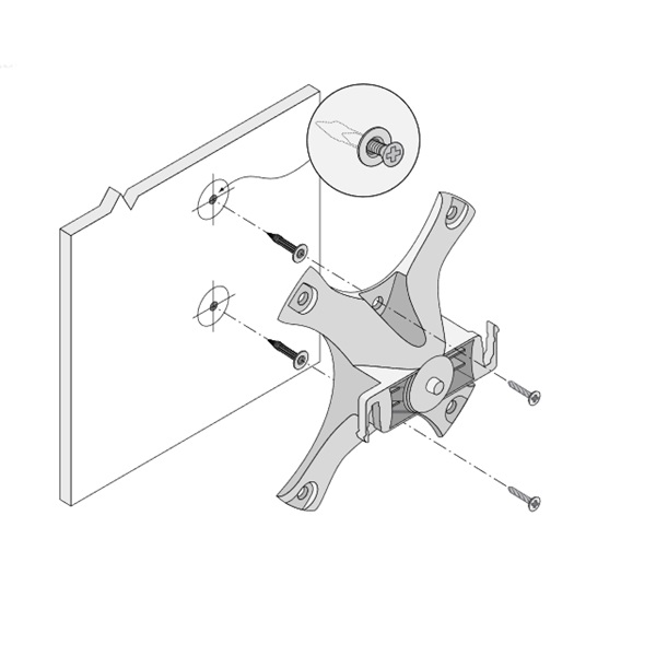 Aruba AP-220-MNT-W1 Black Basic Mount Kit