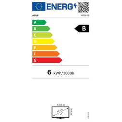 Asus 15,6" ZenScreen MB165B HD Ready TN USB3.0 monitor