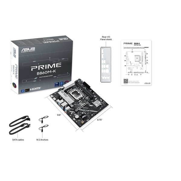 Asus PRIME B860M-K Intel B860 LGA1851 mATX alaplap