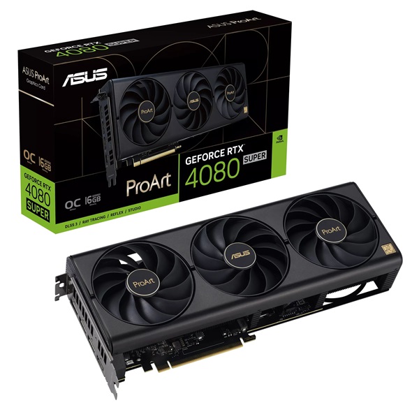 Asus ProArt GeForce RTX 4080 SUPER nVidia 16GB GDDR6X PCIe videókártya