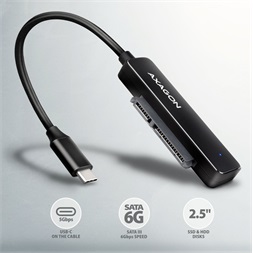 Axagon ADSA-FP2C Slim Adapter Pro USB-C 5GBPS 2,5" SSD/HDD adapter