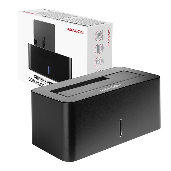 Axagon ADSA-SN USB 3.0 SATA fekete dokkoló állomás