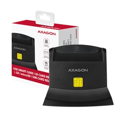 Axagon CRE-SM2 USB 2.0 Smart / ID / SD / MicroSD / SIM kártyaolvasó