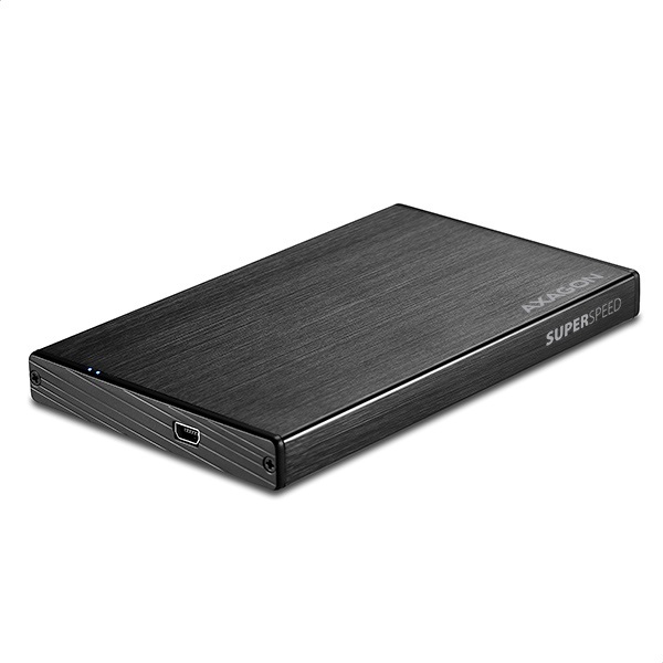 Axagon EE25-XA3 USB 3.0 fekete külső alumínium HDD/SSD ház