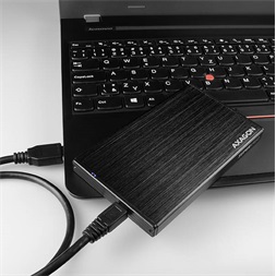 Axagon EE25-XA3 USB 3.0 fekete külső alumínium HDD/SSD ház