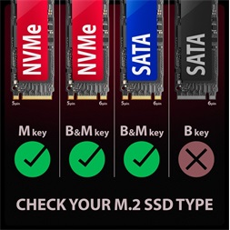 Axagon EEM2-GAM USB-C 10Gbps - M.2 NVMe & SATA külső SSD ház