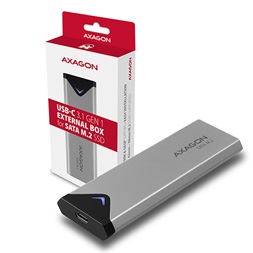 Axagon EEM2-U3C USB-C 3.2 SATA M2 fekete ház