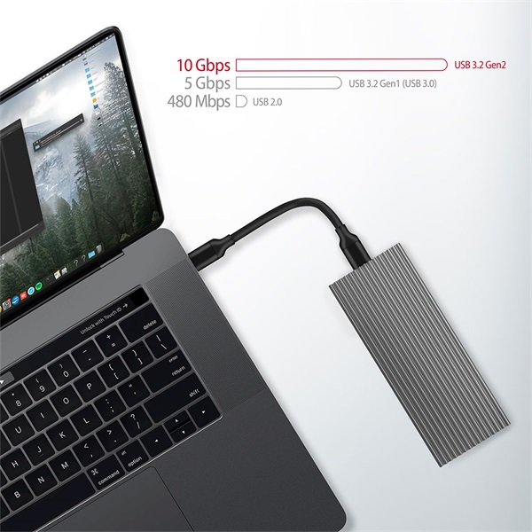 Axagon EEM2-XR USB-C 3.2 Gen2 - M.2 NVMe SSD ház