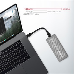 Axagon EEM2-XS USB-C 3.2 Gen2 - M.2 NVMe SSD ház