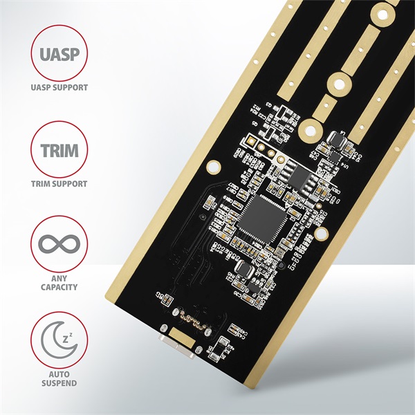 Axagon EEM2-XS USB-C 3.2 Gen2 - M.2 NVMe SSD ház